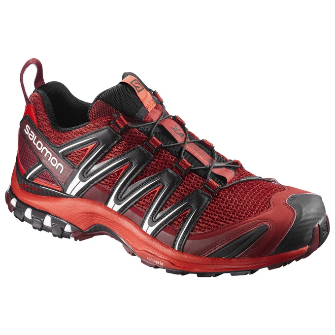 Salomon Israel XA PRO 3D - Mens Trail Running Shoes - Dark Red (CGWE-29604)